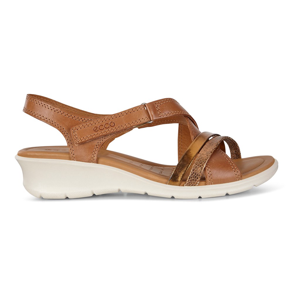 ECCO Womens Sandals Brown - Felicia - TOK-960758